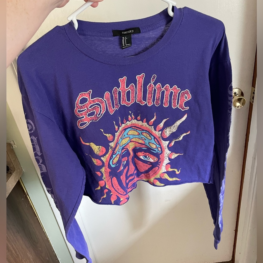Sublime Long Sleeve Crop Tee - Picture 3 of 4